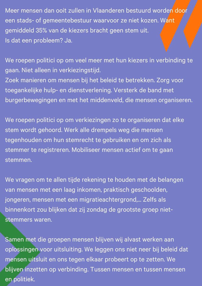 Reactie van <a href="/SAAMObe/">SAAMO</a> op afgelopen verkiezingen en de magere opkomst