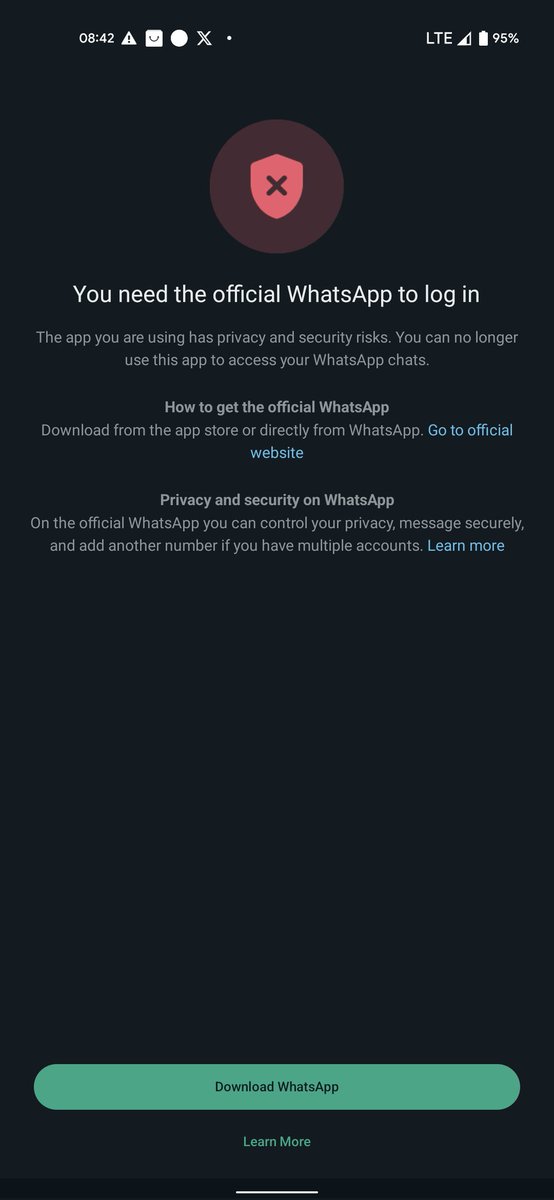 Sunbite_'s tweet photo. @WhatsApp Hello Team WhatsApp, It is with great sadness that you have to say that my WhatsApp Number has been banned, while I have not violated your Terms of Service and account activity. And I have not done any kind of spam, scam with my WhatsApp, and have not put the safety of any https://t.co/QRnEZ0sMag
