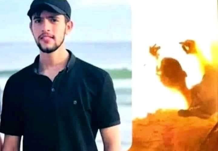 MostakimSamy's tweet photo. This is the young man who appeared burning alive and was watched by all the eyes of the people in the world, then they continued their day in the normal way.. He ascended with his mother, Alaa Al-Dalu.. who was always proud that her son Shaaban had memorized the entire Quran. https://t.co/5EK3Qp7bKA
