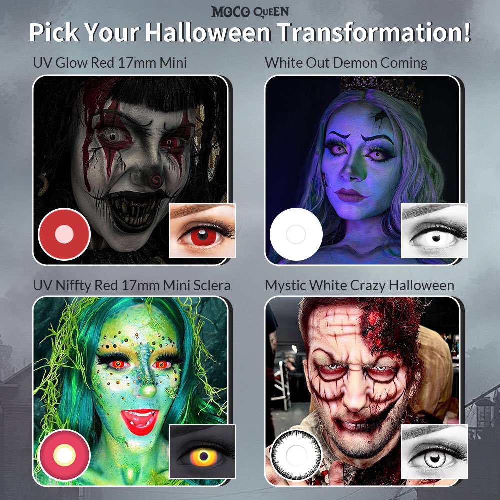 🕸Pick Your Halloween Transformation 👁️🎃

👻 Which lens will you choose to elevate your Halloween look? 🎃✨ Whether you’re going for spooky, mystical, or otherworldly vibes, we’ve got the perfect lenses for you!🧛‍♂️💀