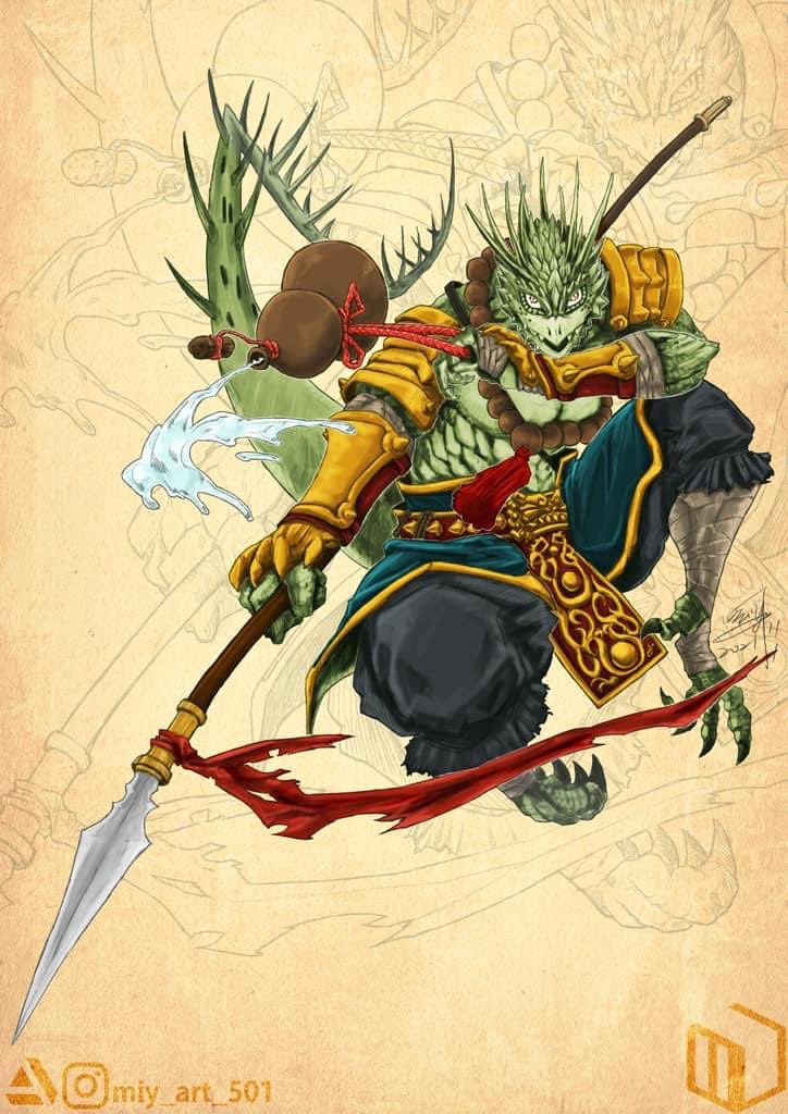 miy5011ee's tweet image. 🎨🖌️
Old work_龍人

 #Dragonborn #oc #character_design #drawing #fantasyart