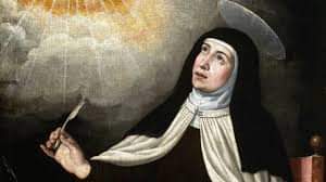 Today we celebrate St Teresa of Ávila.

1515-82, deeply contemplative, highly active and practical, established Carmelite convents under a reformed rule and wrote much on prayer and the spiritual life. Patron of Spain.

Pray for us St Teresa 🙏