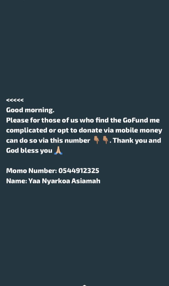 emojiabuser's tweet photo. 🧵Hi, I'm Nana Adwoa, and I'm raising funds for Anastasia Yaa Nyarkoa Asiamah in Ghana, who has lost her mother, Georgina, in the UK. 

Georgina passed away on October 12, 2024, after suffering a health issue while caring for her daughter in Ghana. https://t.co/sBe5C3KmqV