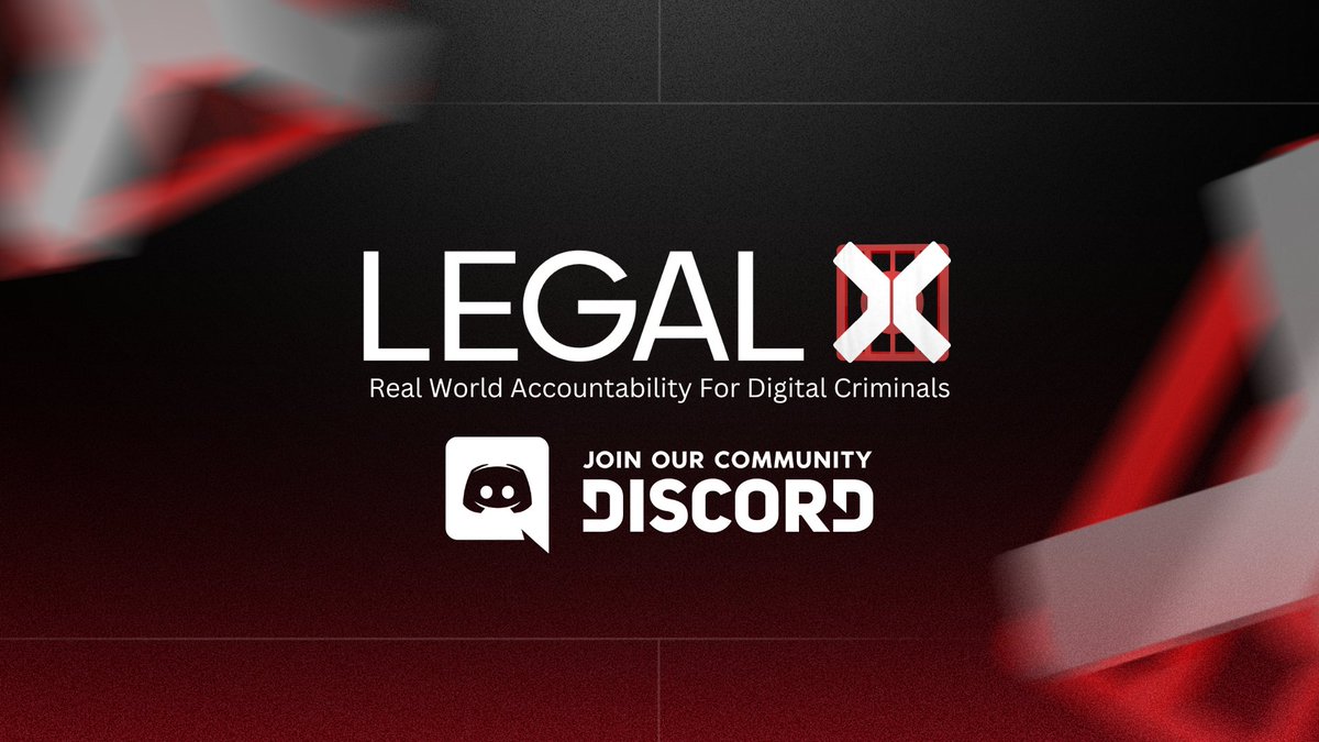 Introducing Legal X: bringing real-world accountability to digital criminals ⚖️ Legal X was founded with the mission to protect the interests of investors and clean up the crypto industry by pursuing legal action against those who engage in deceptive practices. 🧑‍⚖️

- With a $1.4M