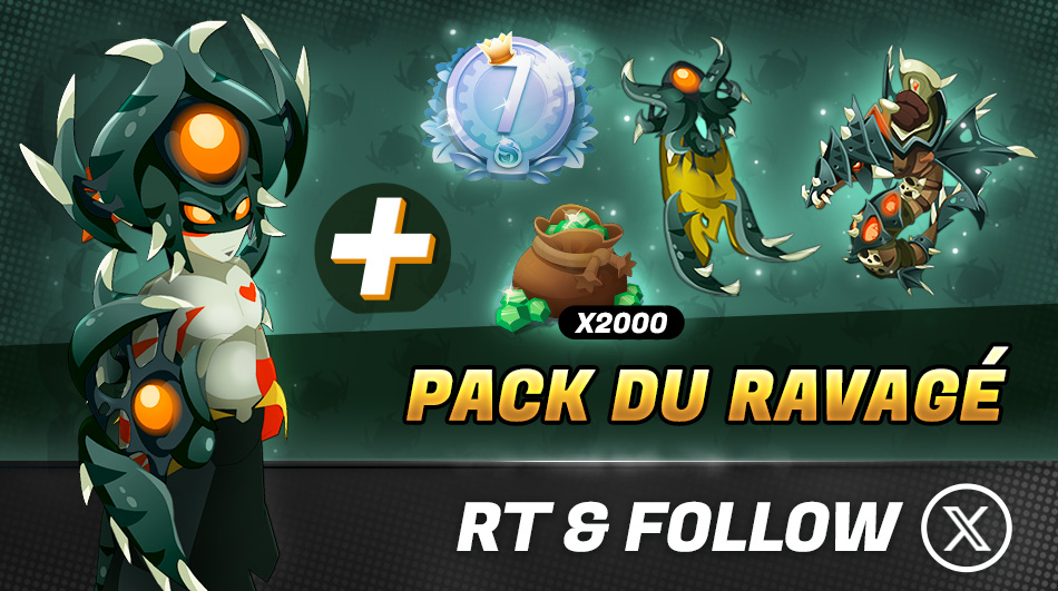 DofusTouch's tweet image. 💥 Dévastez tout sur votre passage avec le Pack du Ravagé !

🔁 RT + Follow pour tenter de remporter un pack du Ravagé !