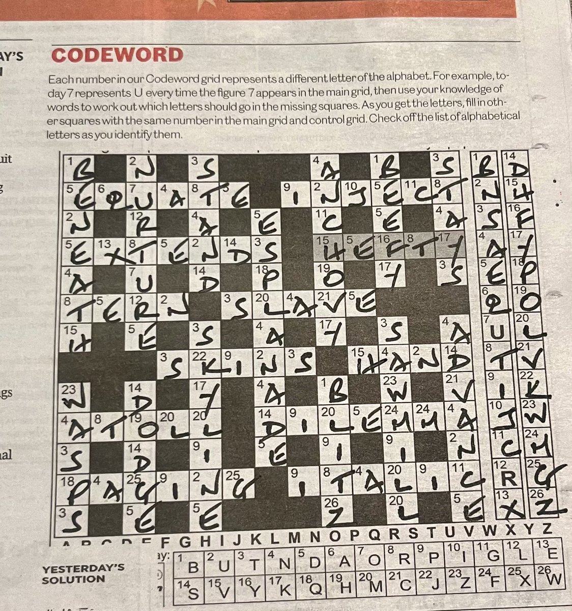 A <a href="/NationAfrica/">Daily Nation</a> Codeword a day keeps the doctor away.