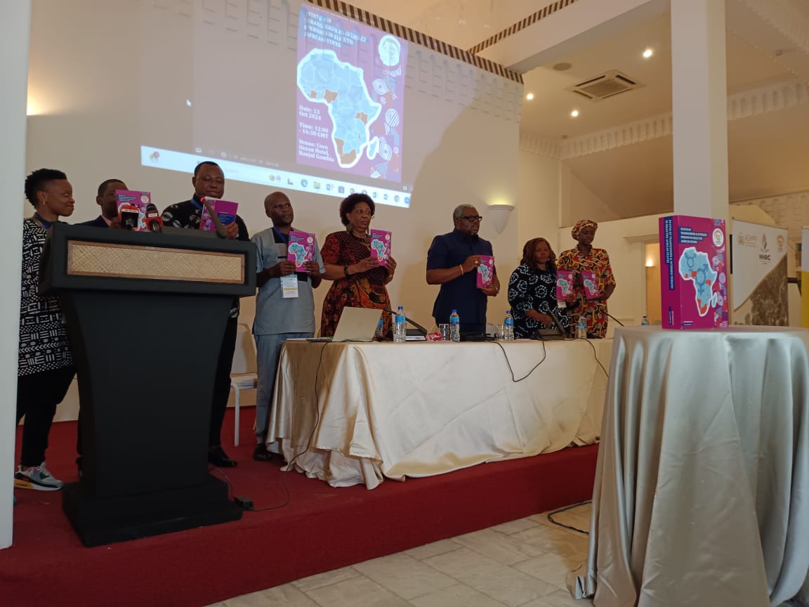 Jinsiangu's tweet photo. Hon. Rémy Lumbu, Advocate Joseph Whittall &amp; 9 National Human Rights Institutions, including Kenya's, launched a report on trans &amp; intersex rights, urging stronger legal frameworks across Africa. #HumanRights #ACPHR #IntersexRights #TransRights #KNHRC 
->  Banjul, Gambia https://t.co/nZbh7auqhV