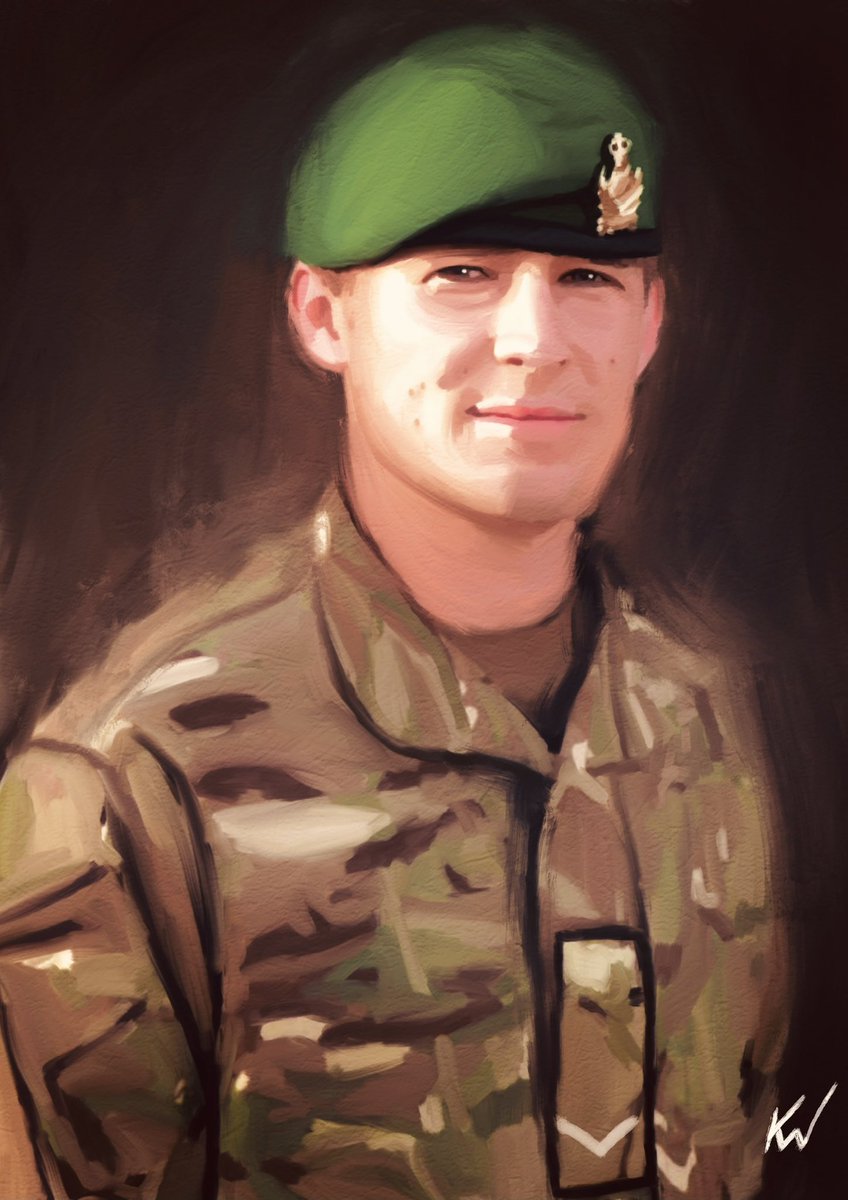 kev9348's tweet photo. Remembering today L/Cpl James Brynin of the Intelligence Corps who fell in Afghanistan, on Tuesday 15 October 2013 and who’s portrait is home, thinking of you today @sharonbrynin @Int_Corps #WeWillRememberThem #TheFallenOfAfghanistan https://t.co/l5ulVVmOaL