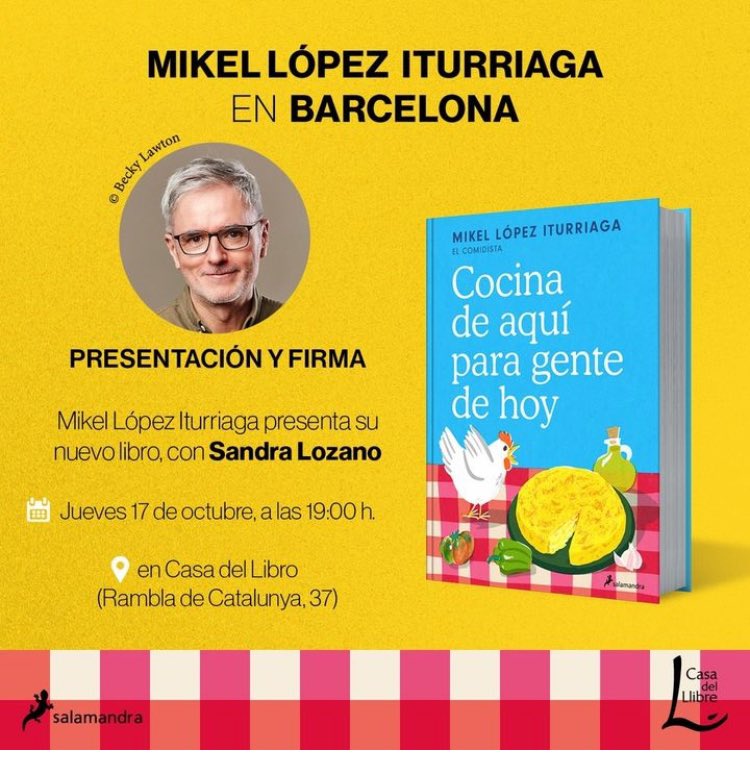 Lo mejor que me ha pasado este año ha sido trabajar con <a href="/mikeliturriaga/">Mikel López Iturriaga🏳️‍🌈</a> en su nuevo libro. Y el remate va a ser este jueves que lo presentamos juntos. Vamos a ser la pija y la quinqui de lo culinario, y eso hay que venir a verlo 💅🏼