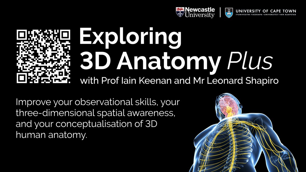 Iain Keenan (@prof_keenan_) on Twitter photo Happy #worldanatomyday everyone! Our next 4-week run of #Exploring3DAnatomyPlus begins Friday 1st November 2024. The course is for anatomists, healthcare professionals, clinicians, and educators. You can join the course with <a href="/leonard_shapiro/">Leonard Shapiro</a> and me here: cpd.ncl.ac.uk/courses/course… Happy #worldanatomyday everyone! Our next 4-week run of #Exploring3DAnatomyPlus begins Friday 1st November 2024. The course is for anatomists, healthcare professionals, clinicians, and educators. You can join the course with <a href="/leonard_shapiro/">Leonard Shapiro</a> and me here: cpd.ncl.ac.uk/courses/course…