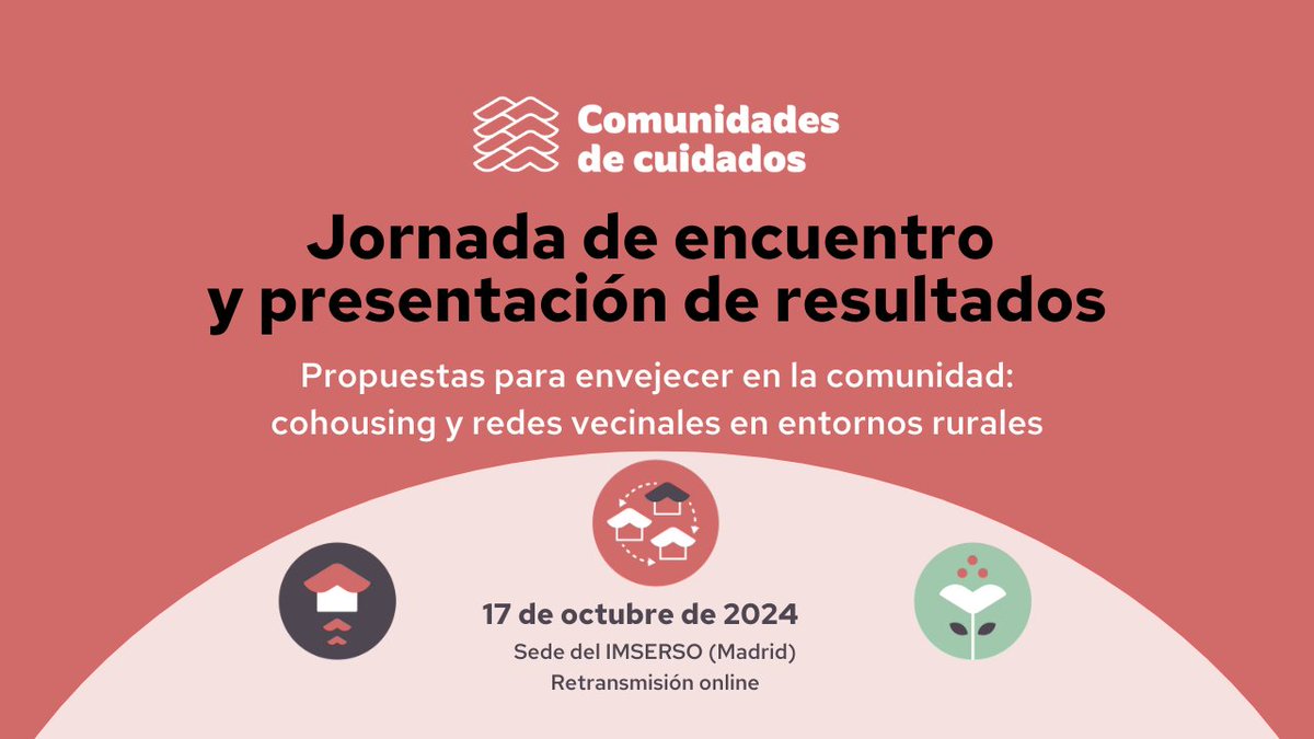 🔊Todo a punto para el gran día: este jueves 17 de octubre presentamos las alternativas innovadoras para un nuevo modelo de cuidados de las #personasmayores en el que hemos trabajado con

7 cooperativas de #cohousing y 6 pueblos

Más información👉🏽 bit.ly/NP_17oct