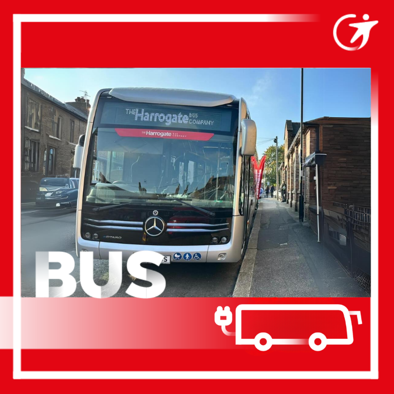 Transdev's tweet photo. #TransitTuesday 📍🌍 Harrogate, UK
At the @RiponTogether, @Harrogatebus was there with the electric test bus to answer all your questions about electric bus travel and the future of #the36. #SustainableMobility #TheMobilityCompany #WeAreTransdev