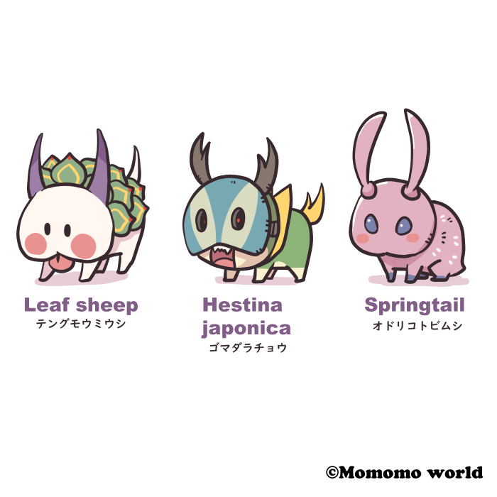 catbat_nekomori's tweet photo. ペットシリーズ
Various Pets
#テングモウミウシ #ゴマダラチョウ #オドリコトビムシ
#LeafSheep #HestinaJaponica #Springtail https://t.co/QSccCz4z1Z