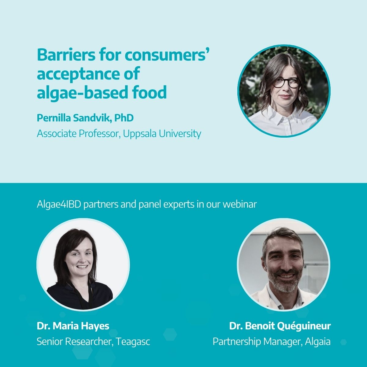 Yesterday, we heard insightful talks on different aspects surrounding functional food from #algae.

Following, we engaged in a thought-provoking panel discussion that was also joined by two experts from our consortium.

Stay tuned for the publication of the recording.