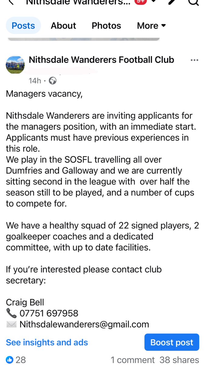 Nithsdale Wanderers Football Club (@nwanderersfc) on Twitter photo 