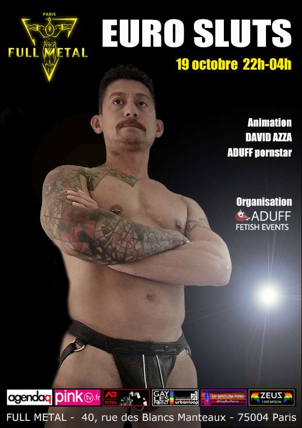 FullMetalParis's tweet photo. Ce week-end, @ADUFF_NET  nous propose une toute nouvelle création avec la soirée EURO SLUT le samedi 19 octobre, et la traditionnelle FULL FUCK le vendredi 18 octobre au @FullMetalParis 
@alockedinman , exceptionnel pornstar américain animera ces deux évènements. https://t.co/wgiZAQVP11