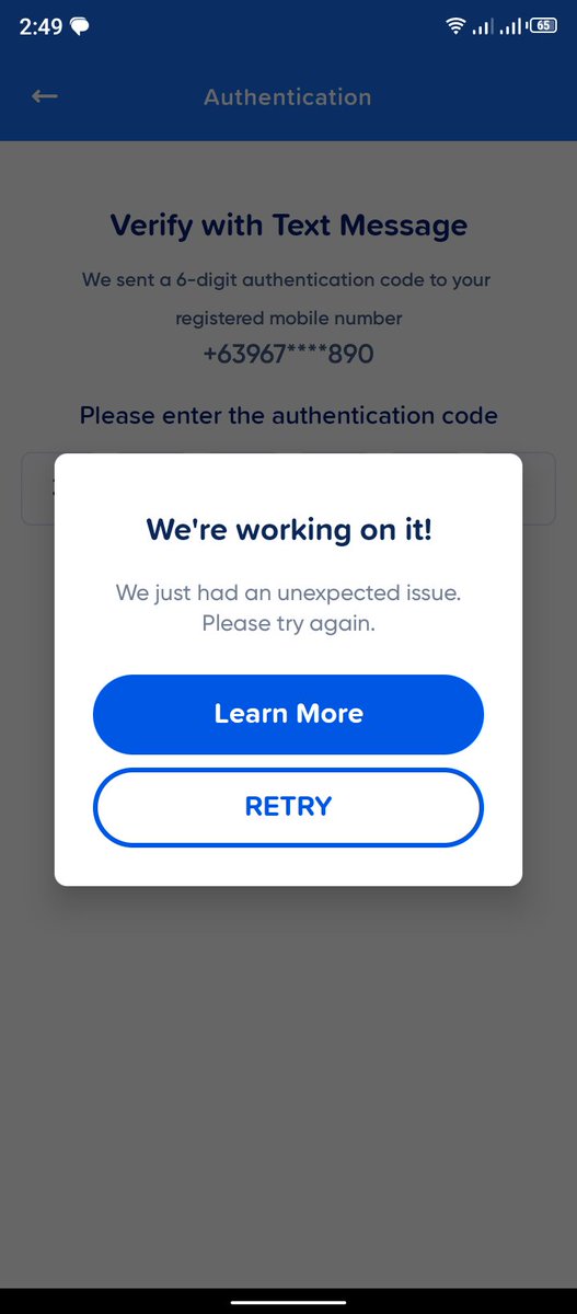 VTedarv's tweet photo. @gcashofficial gcash is not working https://t.co/UDFjLxF3mv