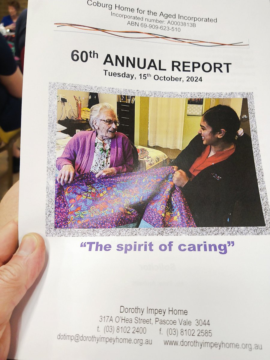 RotaryCoburg's tweet photo. Pleasure to be here again at the Dorothy Impey Home AGM. A real quality organisation that really cares about people! 👏Our Rotary Club has almost been there from the beginning!👍 https://t.co/GXcD1CIiyP