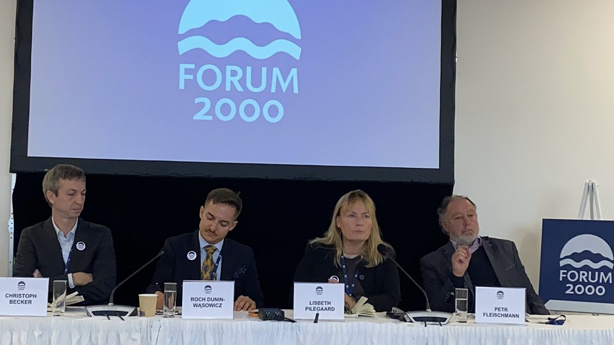 Discussing populist parties at <a href="/Forum_2000/">Forum 2000</a>, <a href="/L_Pilegaard/">Lisbeth Pilegaard</a> notes, “If political parties were businesses, they’d be bankrupt because they lack a business plan!” 
There’s still much to do in understanding and addressing their rise. #Populism #Forum2000