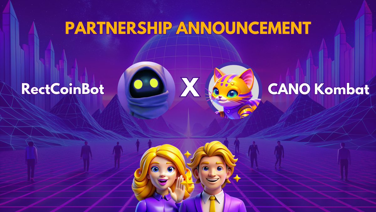 CANO Kombat X RectCoinBot 

🥳A new partnership with <a href="/RectBot/">RectCoinBot</a> 

🎮  Unleashing the potential of #CryptoAI &amp; TON. Earn points through fun tasks, mine rewards, and invite friends.  🤳🏼 😈

🔥Join RectCoinBot: t.me/RectCoinBot 

😼Play CANO Kombat here: t.me/cano_ai_bot/ap…