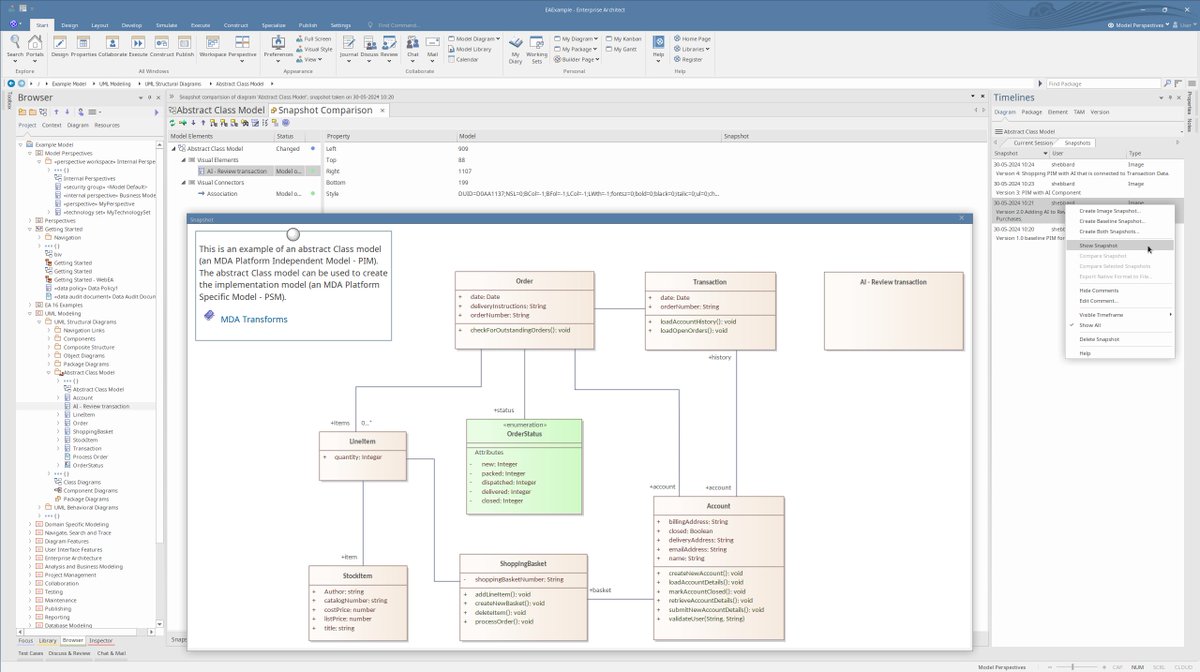 Easily compare packages across platforms with Enterprise Architect v17’s enhanced Baseline Comparison! Maintain consistency and integrity across all your architecture elements - ow.ly/jVWM50TLkM3

#BaselineComparison #EA17 #CrossPlatform
