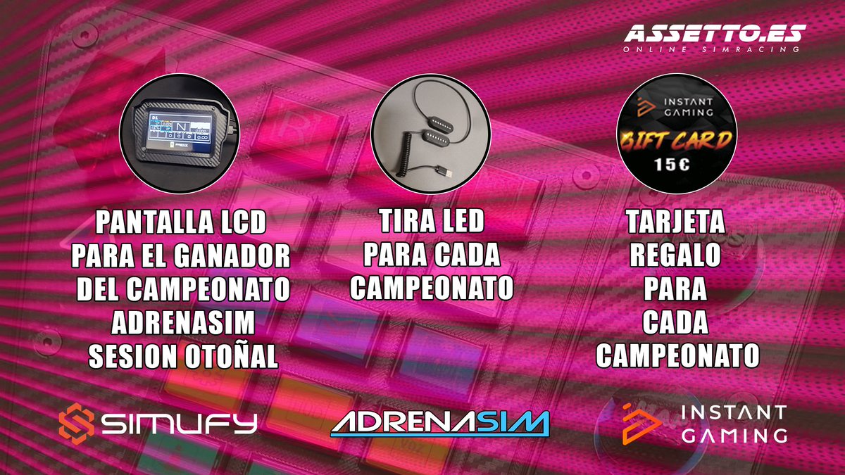 Podium Pau Circuit 🇫🇷

🚗 <a href="/abarth/">ABARTH</a> TCR manga 1

🥇 Abraham Saez
🥈 Samuel Navarro
🥉<a href="/cbarranco__/">Carlos Barranco</a>

🚗 <a href="/abarth/">ABARTH</a> TCR manga 2

🥇Abraham Sáez
🥈@kuko_GTI
🥉<a href="/cbarranco__/">Carlos Barranco</a>

🎉 Patrocinan por <a href="/AdrenaSim/">Carlos Sim</a> <a href="/simufy/">Simufy</a> <a href="/InstantGamingES/">Instant Gaming</a>

👉🏼 Mucha más información en assetto.es