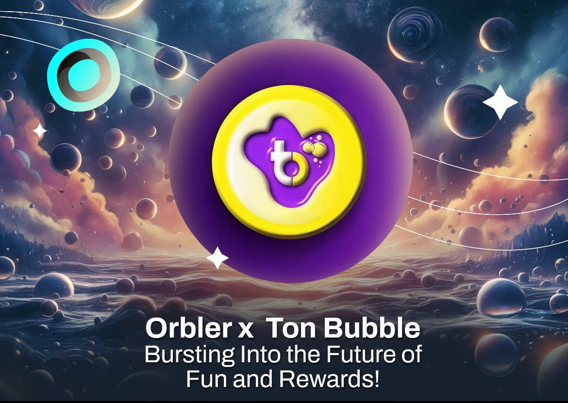 Orbler1's tweet photo. 🚀 Excited to partner with @tonbubble ! 🎮 

The first childhood memory gamefied project on the Ton Ecosystem brings bubble-bursting fun for all. Earn rewards with $Bubble tokens &amp; enjoy free-to-play gameplay! Join us for exciting times ahead! 💥 

#BlockchainGaming #TON #BTC https://t.co/rWI2woSlM7