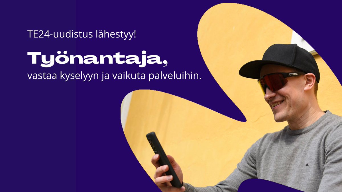 #TE24uudistus lähestyy! 

Työnantaja, vastaa kyselyyn ja vaikuta palveluihin, joita tarjoamme tulevaisuudessa: link.webropol.com/s/kysely-tyona…