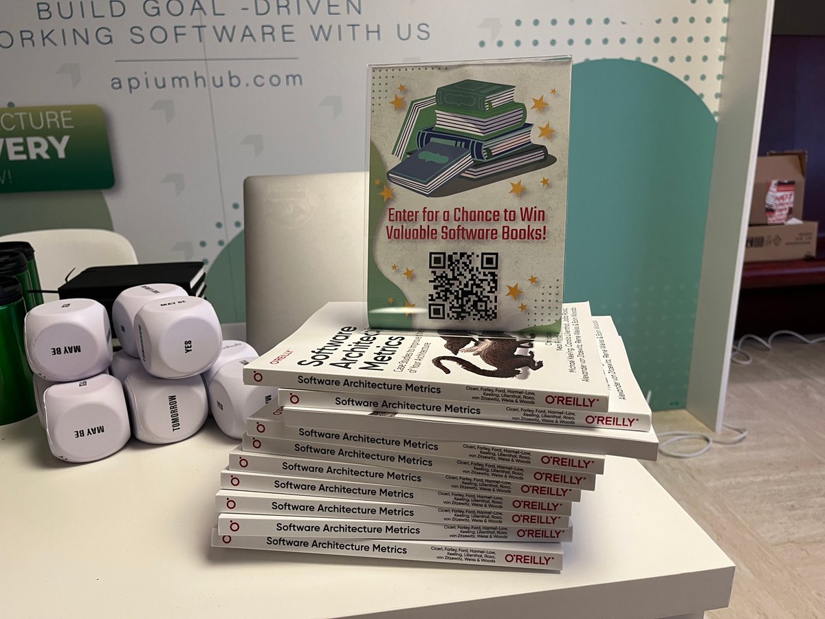 Apium_hub's tweet image. Today is Day 2 of #GSAS! Visit our stand for a chance to win a copy of our book, Software Architecture Metrics. Don’t miss out on this opportunity to enhance your software architecture knowledge! @gsas_io