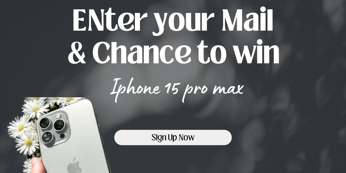 SharonFlor20484's tweet photo. Win IPHONE 15 pro max 📱
Enter your E-mail &amp; Get a Chance to win iphone 15 pro max ✨
Sign Up Here : https://t.co/OLUotJ69Hv 
#iPhone15ProMax #AppleEvent #iPhone15 #AppleFans #AppleProducts #iPhoneLaunch #iPhone15Pro #AppleTech #NextGeniPhone #iPhoneUpgrade https://t.co/IPzFuNzzaJ