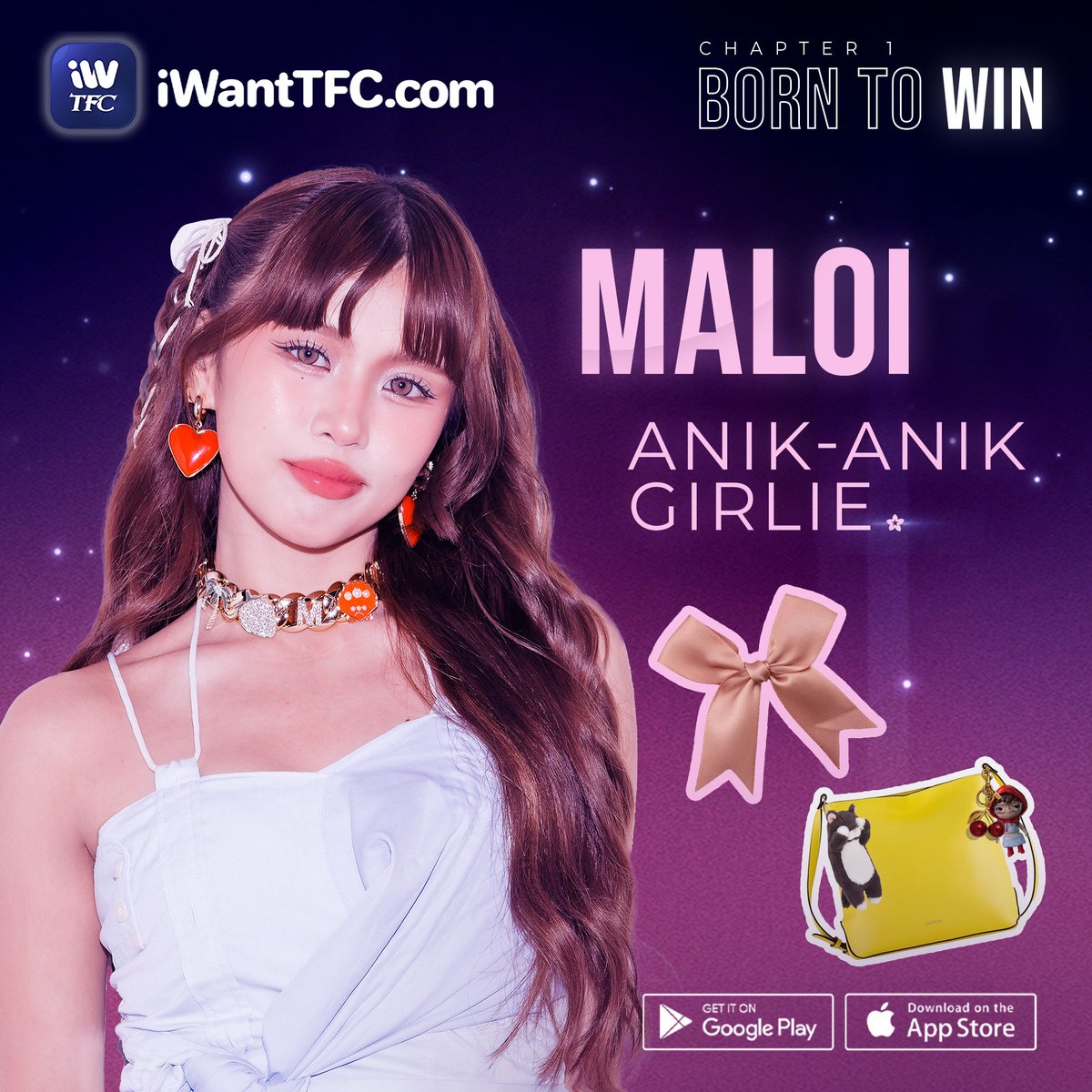 ofc_iwant's tweet image. The aesthetic is giving BINI member 🎀💅🏼🌸  

Relive the highlights from BINI Chapter One: Born To Win for FREE on iWantTFC.com or download the iWantTFC app.  

Watch out for BINI Chapter Two: Here With You, coming s👀n!  

#BornToWin #BINI #BINIph #SaiWantTFCLibre
