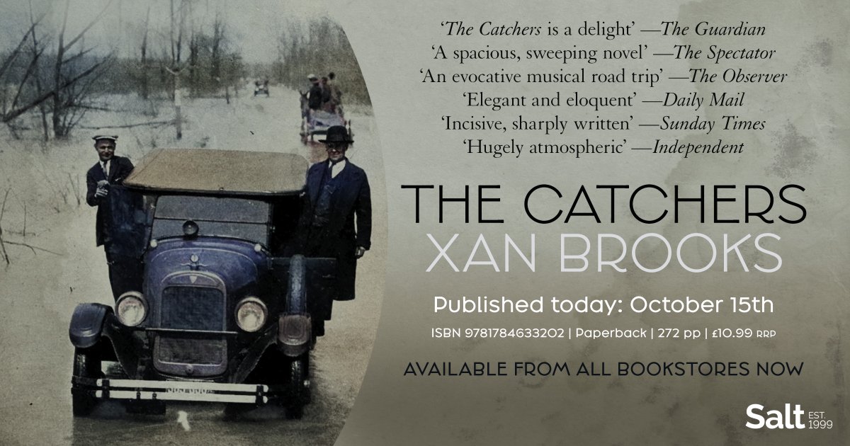 My second novel, The Catchers, is out today. A dark tale for dark times that just happens to be set in 1920s America. Contains moonshine, mountain music, &amp; human oddities. Step right up 🪕saltpublishing.com/products/the-c…
