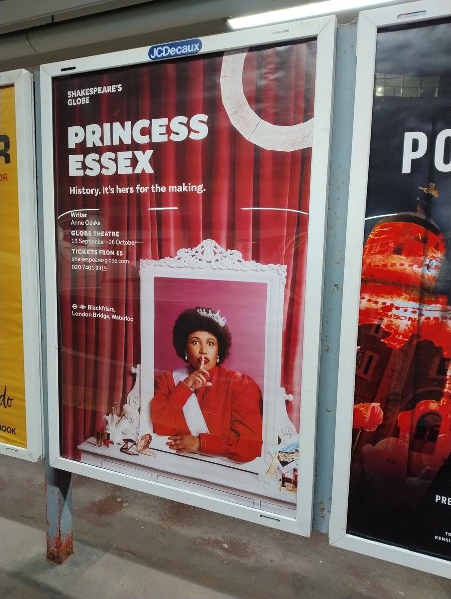 Anne Odeke (@anneodeke) on Twitter photo Ok beautiful ones, you have only FIVE, yes only *FIVE* more chances to catch #PrincessEssex <a href="/The_Globe/">Shakespeare’s Globe</a>
We're on this week and next week - Standing 🎟️ £5 / Seated £25 using the code CROWN25
shakespearesglobe.com/whats-on/princ… Ok beautiful ones, you have only FIVE, yes only *FIVE* more chances to catch #PrincessEssex <a href="/The_Globe/">Shakespeare’s Globe</a>
We're on this week and next week - Standing 🎟️ £5 / Seated £25 using the code CROWN25
shakespearesglobe.com/whats-on/princ…