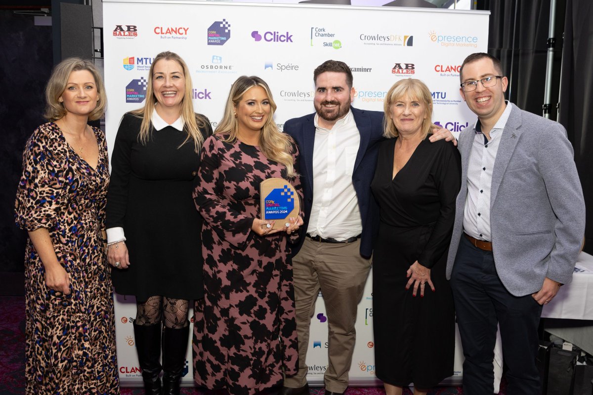 ePresence Digital Marketing (@epresence_ire) on Twitter photo 🎉 What a great night at the Cork Digital Marketing Awards on Friday! We’re proud to have sponsored the Best Use of DM for the Greater Good award, won by Ability@Work Cork! 🏆 Congrats to the team on their incredible achievement!
<a href="/CopeFoundation/">COPE Foundation</a> #CommunityHeroes 🎉 What a great night at the Cork Digital Marketing Awards on Friday! We’re proud to have sponsored the Best Use of DM for the Greater Good award, won by Ability@Work Cork! 🏆 Congrats to the team on their incredible achievement!
<a href="/CopeFoundation/">COPE Foundation</a> #CommunityHeroes