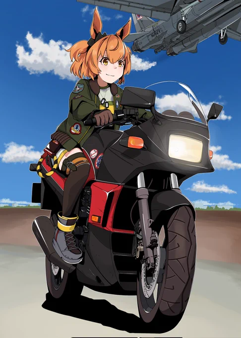 うまキャンだけバイクの免許とる前に描いたやつ 