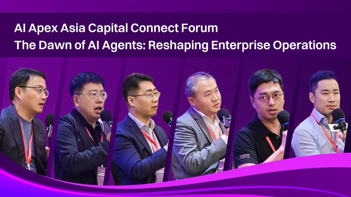 AIApexAsia's tweet photo. As industry titans OpenAI, Salesforce, Nvidia, Microsoft, Meta, and Google unveil groundbreaking AI Agent strategies, we stand at the threshold of a new enterprise AI era.

In this exclusive op-ed curated by AI Apex Asia, visionary leaders from the AI Apex Asia Capital Connect Forum illuminate the revolutionary impact of AI Agents on business operations—a transformation poised to generate trillions in economic value. Gain unparalleled insights from an elite panel of experts:

* Jianfeng Lu, Chairman and CEO, https://t.co/Daoa325Z8G
* Shou Dong, CEO, @ADVANCEAI_
* Xinhua Liu @joshliusg, AI Apex Asia Founding Member and Venture Partner, Gaorong Capital
* Alex Ren, Founding Partner, Fellows Fund
* Matthew Ma, Managing Director, Gaorong Capital
* Prof. Liu Yang @ProfMetaTrust, Co-founder, @Agent_Layer

Delve into their expert perspectives on AI Agents' transformative potential, real-world applications, and the challenges shaping this rapidly evolving landscape.

Explore the full article: https://t.co/g98glyVdCm