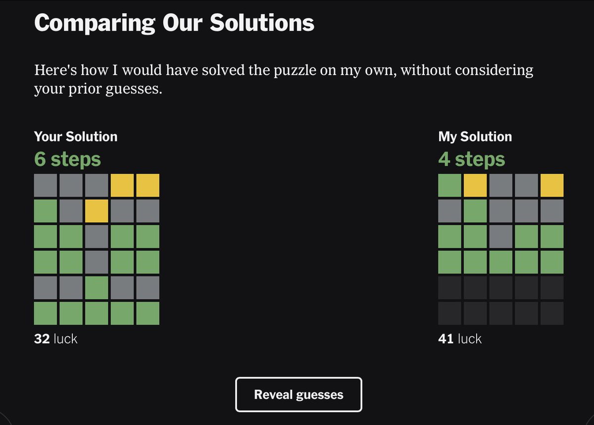 TheGobbledok's tweet photo. @austinstacksabu @nytimes That’s really weird. It solved it in 4 for me. https://t.co/w49NRqQGdN