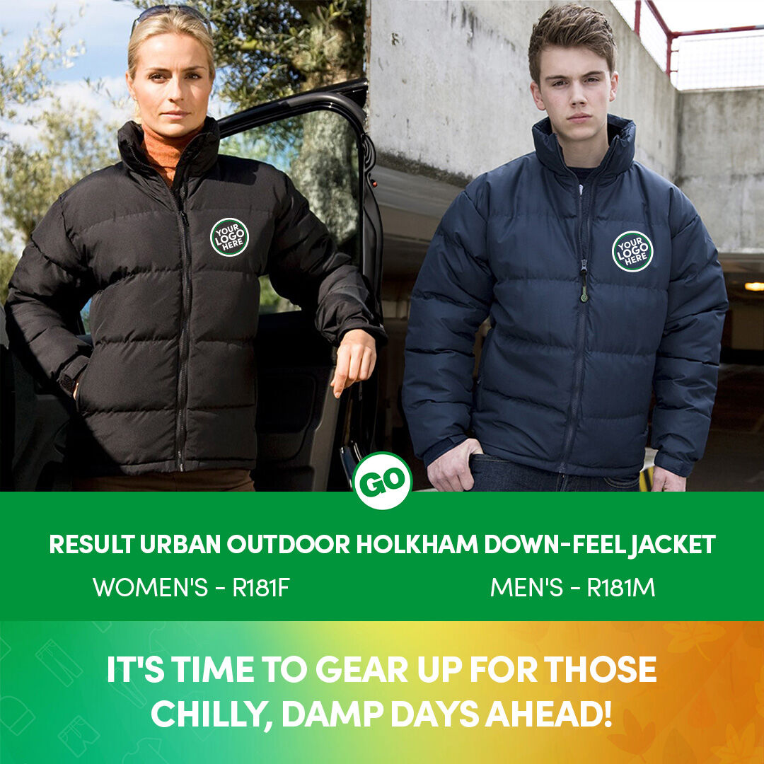 Don’t let the cold weather hold you back! Embrace the weather in style with the Holkham Down-Feel Jacket, designed to keep you warm and dry without sacrificing comfort. It comes in Women's fit too! bit.ly/3U9vrtB #workwear #coat #custom #jackets