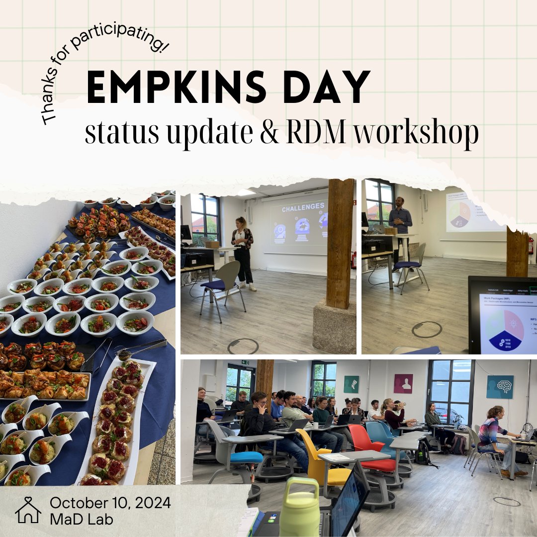 EmpkinS members from Erlangen, Bonn, Munich and Hamburg met for an exciting interdisciplinary day with presentations on the current state of the individual projects and a RDM workshop on study registry. Many thanks to everyone for participating this day!