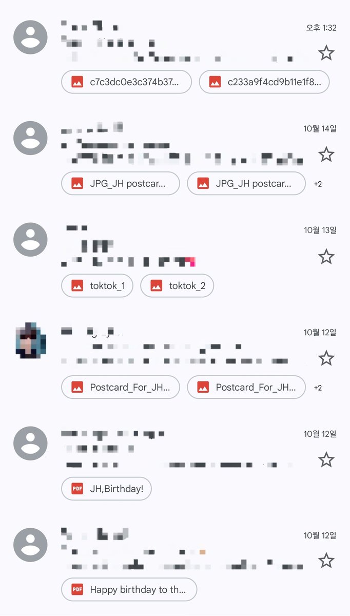 💕메일로 받은 엽서 현재 상황입니다
파일명으로 잘 도착했는지 확인하시면 될 거 같아요😊
Please check the arrival status by file name.