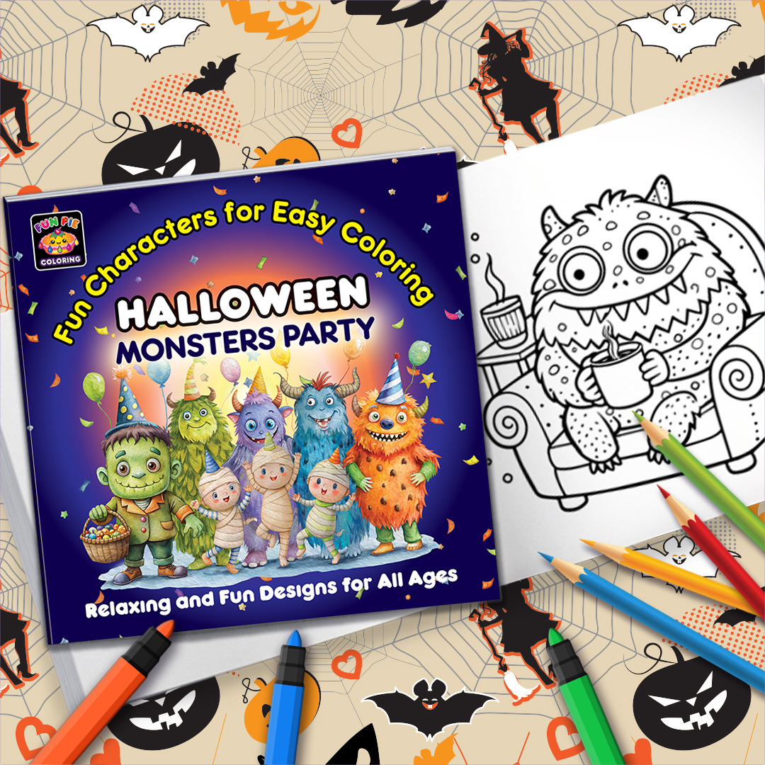 spartmedia's tweet image. 🎃Just released in the "Fun Pie" store on Amazon: "Halloween Monsters Party Coloring Book" Perfect for getting into the spooky spirit. Grab yours today! amzn.to/3XKRrfh
#HalloweenColoring #FunPie #ColoringBooks #CreativeFun #BooksForChildren #CozyHalloween #funpiedesigns