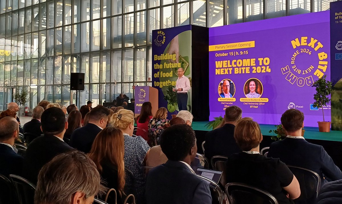 Here in Rome for <a href="/EITFood/">EIT Food</a> #NextBite24 listening to <a href="/RZaltzman/">Richard Zaltzman</a> championing #Impact! Let me know if you are here #KnowledgeExchange #Collaboration