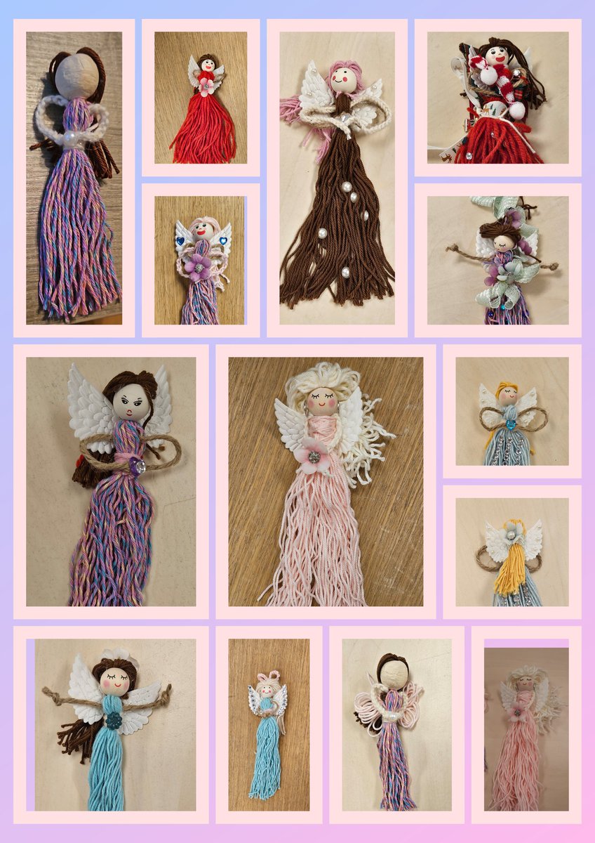 Selectie van engelen gemaakt door de dames van Stichting Schets Hobby Club. 
U vindt onze club op schimmelweg 200
Den Haag
13.00-15.00 uur elke donderdag <a href="/SchetsStichting/">Stichting SCHETS</a>