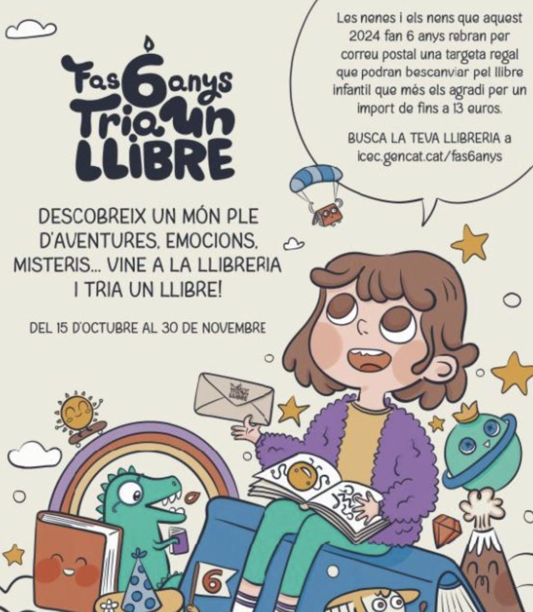 La 9a edició de la campanya «Fas 6 anys. Tria un llibre» arriba a més de 69.000 infants catalans

gremieditors.cat/la-9a-edicio-d…