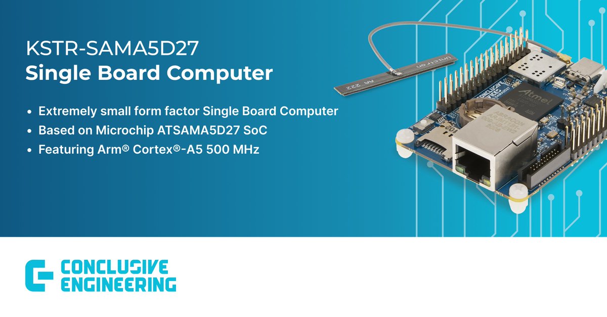 Conclusive_tech's tweet image. Small-scale #SingleBoardComputer with @MicrochipTech SoC, 256 GB RAM, built-in battery management and Arm® TrustZone®. Order now: store.conclusive.tech/product/kestre… #EmbeddedSystems #EmbeddedTechnology
