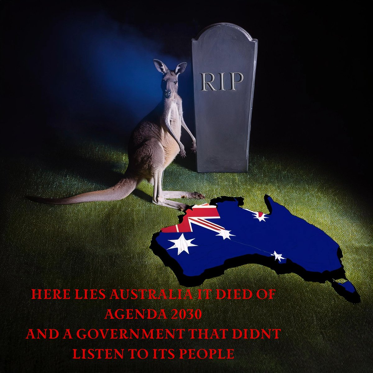 AlanJones16178's tweet photo. Please REPOST, get this out to people before we cant.
Dear divided Australia 
Please wake up, we have been divided by our government on purpose, we are all fighting different causes at the moment and being set against each other, economic pressure is increasing and you see Australians living on the streetS, but government give millions to foreign countries for conflict, sell of our resources and assets overseas, and every time you look at the media there is something else to divide us and get us angry, all of it comes from Agenda 2 0 3 0.
This is all on purpose, people. Please wake up!