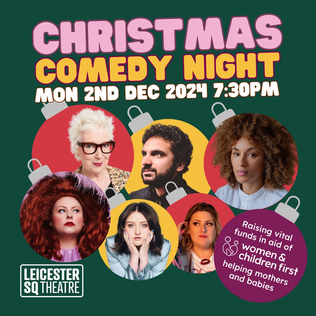Women and Children First (@wcf_uk) on Twitter photo Ho ho ho! Ha ha ha! Christmas Comedy in aid of <a href="/WCF_UK/">Women and Children First</a>, Mon 2nd Dec, <a href="/lsqtheatre/">Leicester Square Theatre</a>.
A Christmas cracker of a line-up: <a href="/jennyeclair/">Jenny Eclair</a> <a href="/MrNishKumar/">Nish Kumar</a> Michelle De Swarte @ThatGledhill @lornlornlors <a href="/VixLeyton/">Vix Leyton 🏴🏳️🌈</a>.
Help women survive, thrive worldwide.
Get tickets: bit.ly/xmascomedywcf Ho ho ho! Ha ha ha! Christmas Comedy in aid of <a href="/WCF_UK/">Women and Children First</a>, Mon 2nd Dec, <a href="/lsqtheatre/">Leicester Square Theatre</a>.
A Christmas cracker of a line-up: <a href="/jennyeclair/">Jenny Eclair</a> <a href="/MrNishKumar/">Nish Kumar</a> Michelle De Swarte @ThatGledhill @lornlornlors <a href="/VixLeyton/">Vix Leyton 🏴🏳️🌈</a>.
Help women survive, thrive worldwide.
Get tickets: bit.ly/xmascomedywcf