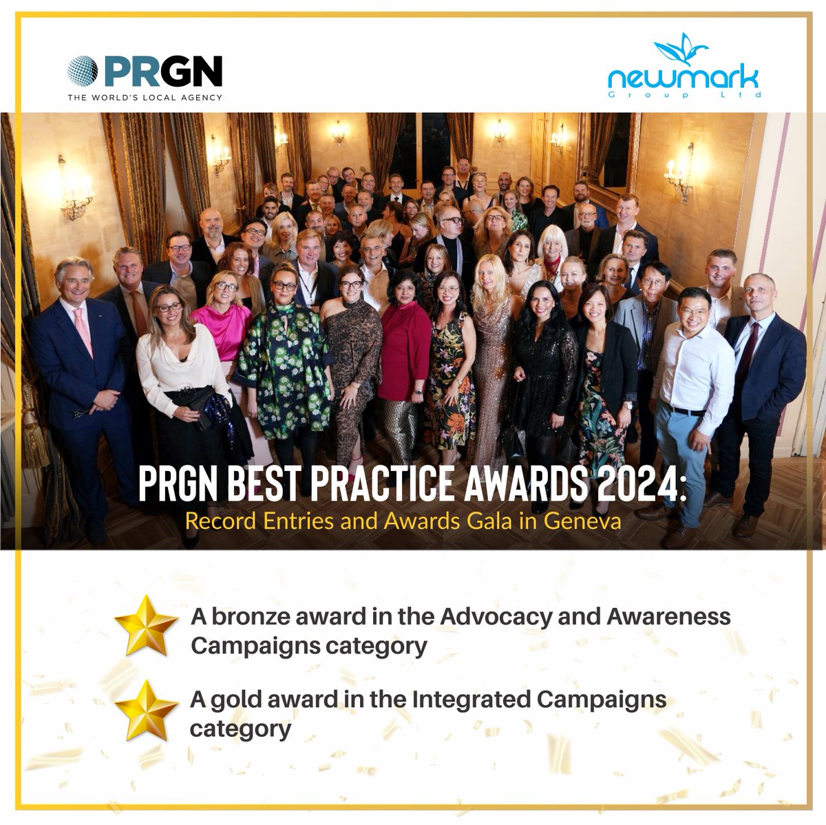 THE NEWMARK GROUP - Home of InfluenceXXI (@newmarkworld) on Twitter photo The Newmark Group received 2 awards at the <a href="/PRGN/">PR Global Network</a> 2024 Best Practice Awards in Geneva. These awards represent a significant milestone in our journey & commitment to excellence in global communications. A big thank you to everyone involved in these successful campaigns!#PRGNGeneva The Newmark Group received 2 awards at the <a href="/PRGN/">PR Global Network</a> 2024 Best Practice Awards in Geneva. These awards represent a significant milestone in our journey & commitment to excellence in global communications. A big thank you to everyone involved in these successful campaigns!#PRGNGeneva