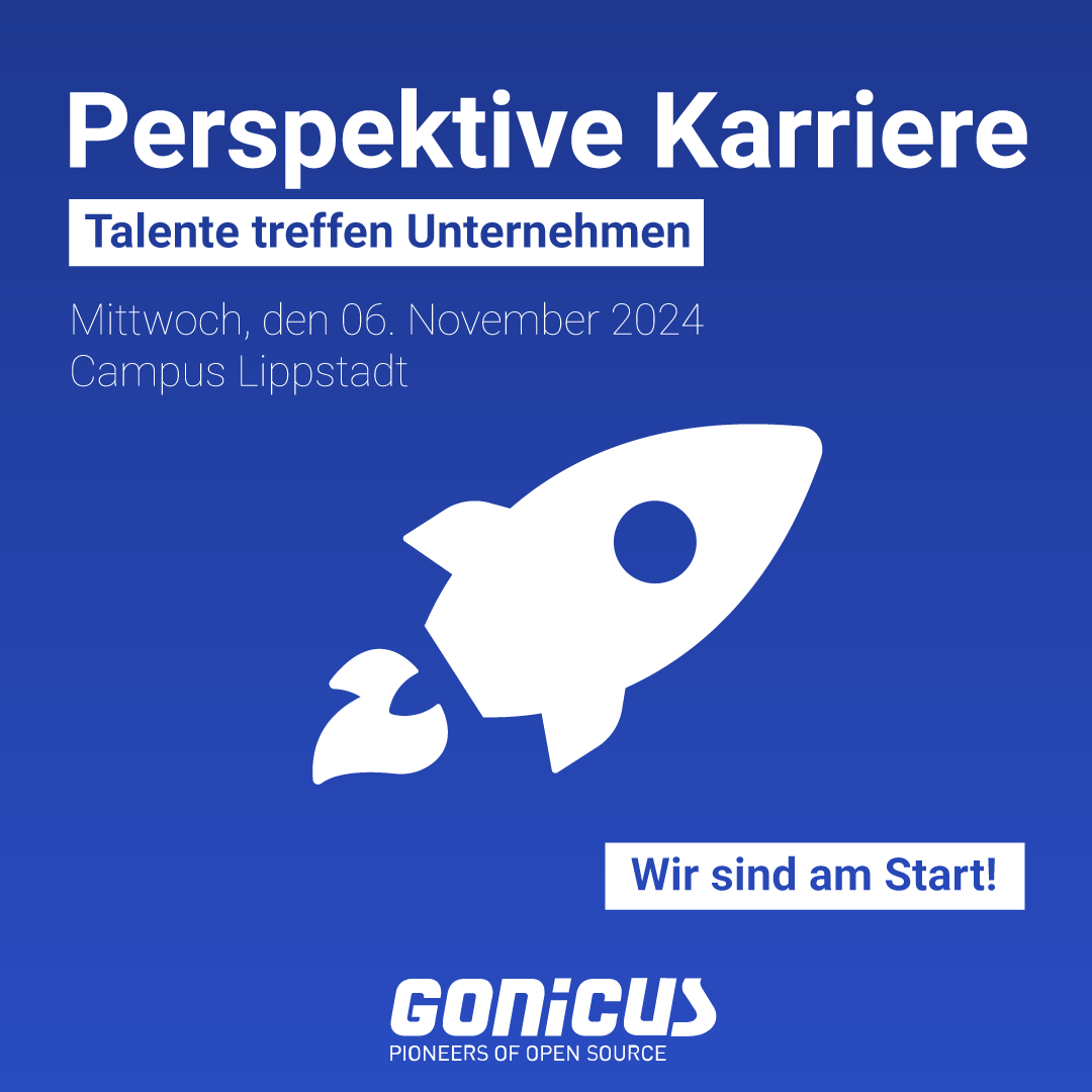 Am 06.11.2024 sind wir bei der "Perspektive Karriere" der Hochschule Hamm-Lippstadt – eine Chance, uns zu treffen und deine Zukunft bei GONICUS zu starten! 🚀👾 
Mehr Infos: gonicus.de/jobs #PerspektiveKarriere #HSHL #Gonicus #ITJobs #Lippstadt #Zukunft