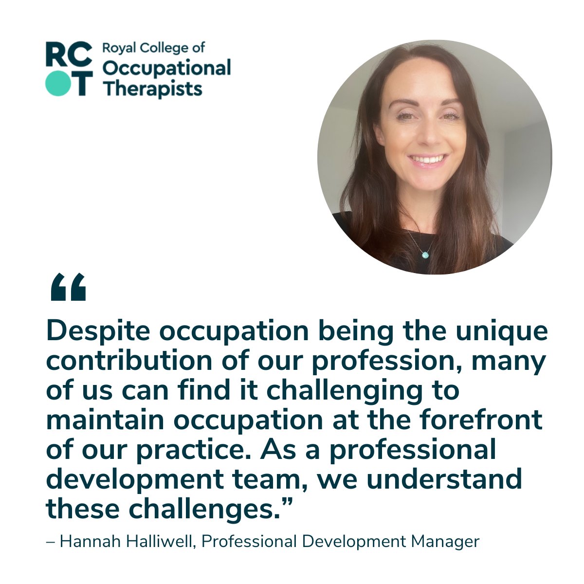 theRCOT's tweet photo. 🧑🏿‍🏫 It's time to reinvigorate your knowledge and understanding of occupation with our 'Complexity of Occupation’ lecture series: https://t.co/oYW3pTV2aJ https://t.co/sstRZz3Z1c